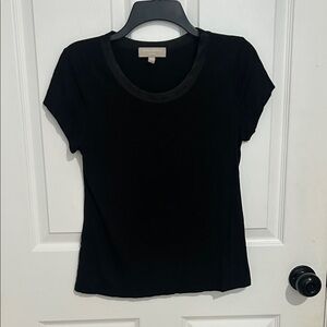 Banana Republic Elegant Black Short Sleeve Tee